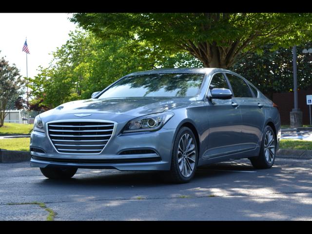 Silver 2015 Hyundai Genesis Sedan Rear-Wheel Drive Automatic