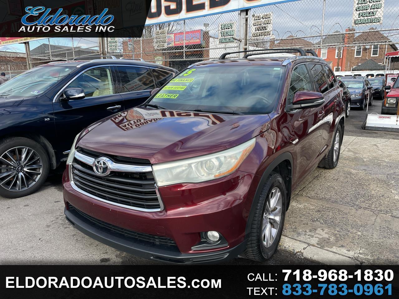Toyota Highlander XLE AWD V6 2015