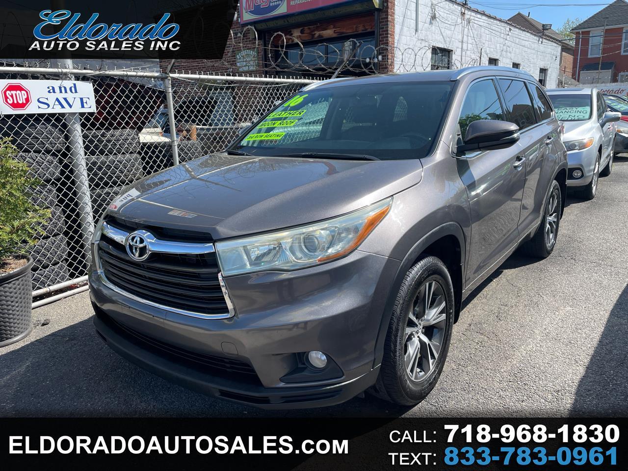 Toyota Highlander XLE AWD V6 2016