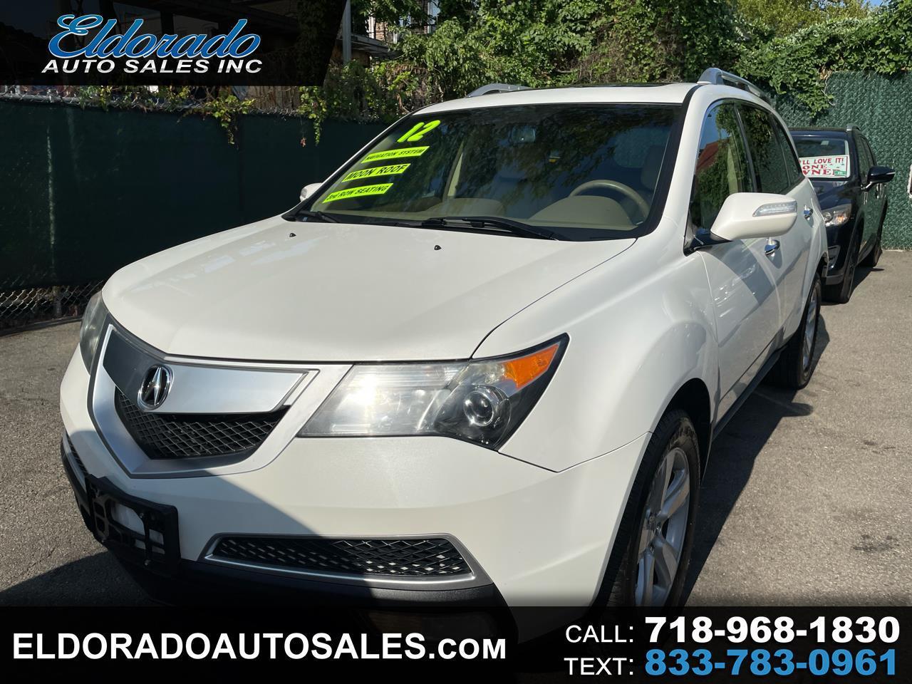 Acura MDX 6-Spd AT w/Tech Package 2012