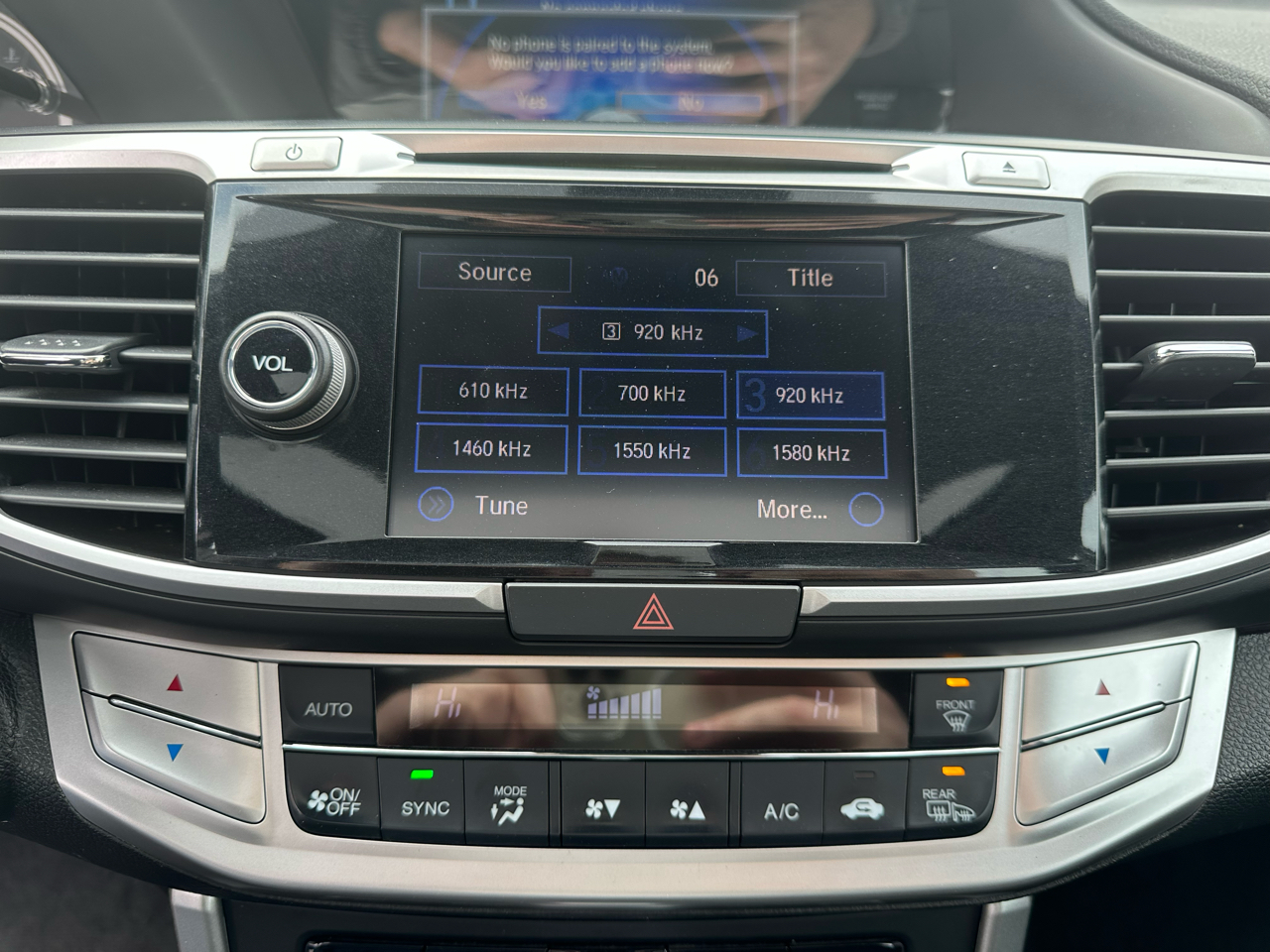 Honda Accord Sedan 4dr V6 Auto Touring 2015