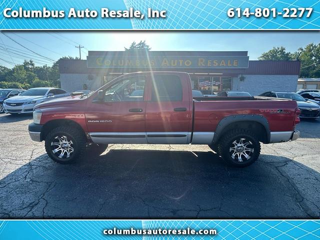 Red 2007 Dodge RAM 1500 Pickup Truck Four-Wheel Drive Automatic
