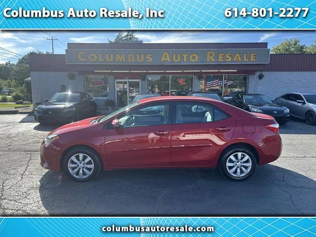 Red 2015 Toyota Corolla Sedan Front-Wheel Drive Automatic