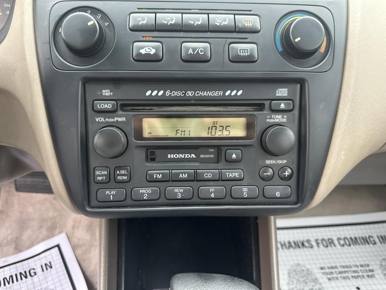 Honda Accord Sdn EX Auto ULEV w/Leather 2002