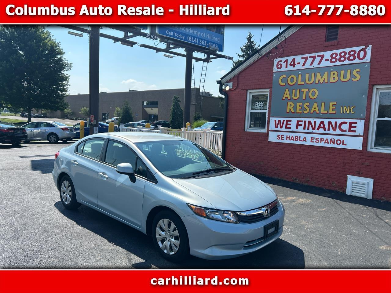 2012 Honda Civic Sdn 4dr Auto LX