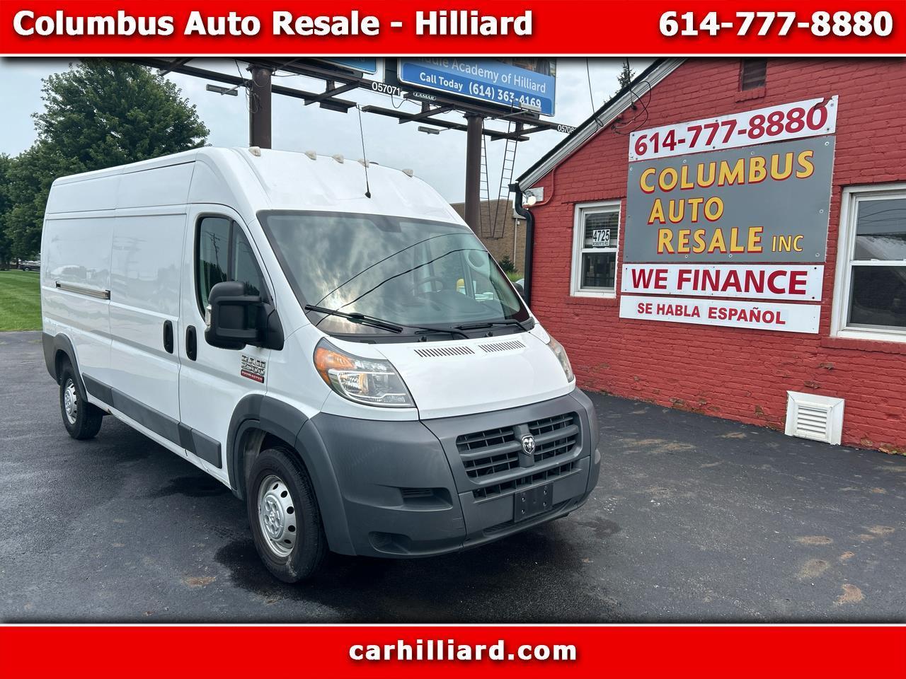 2018 RAM ProMaster Cargo Van 2500 High Roof 159" WB