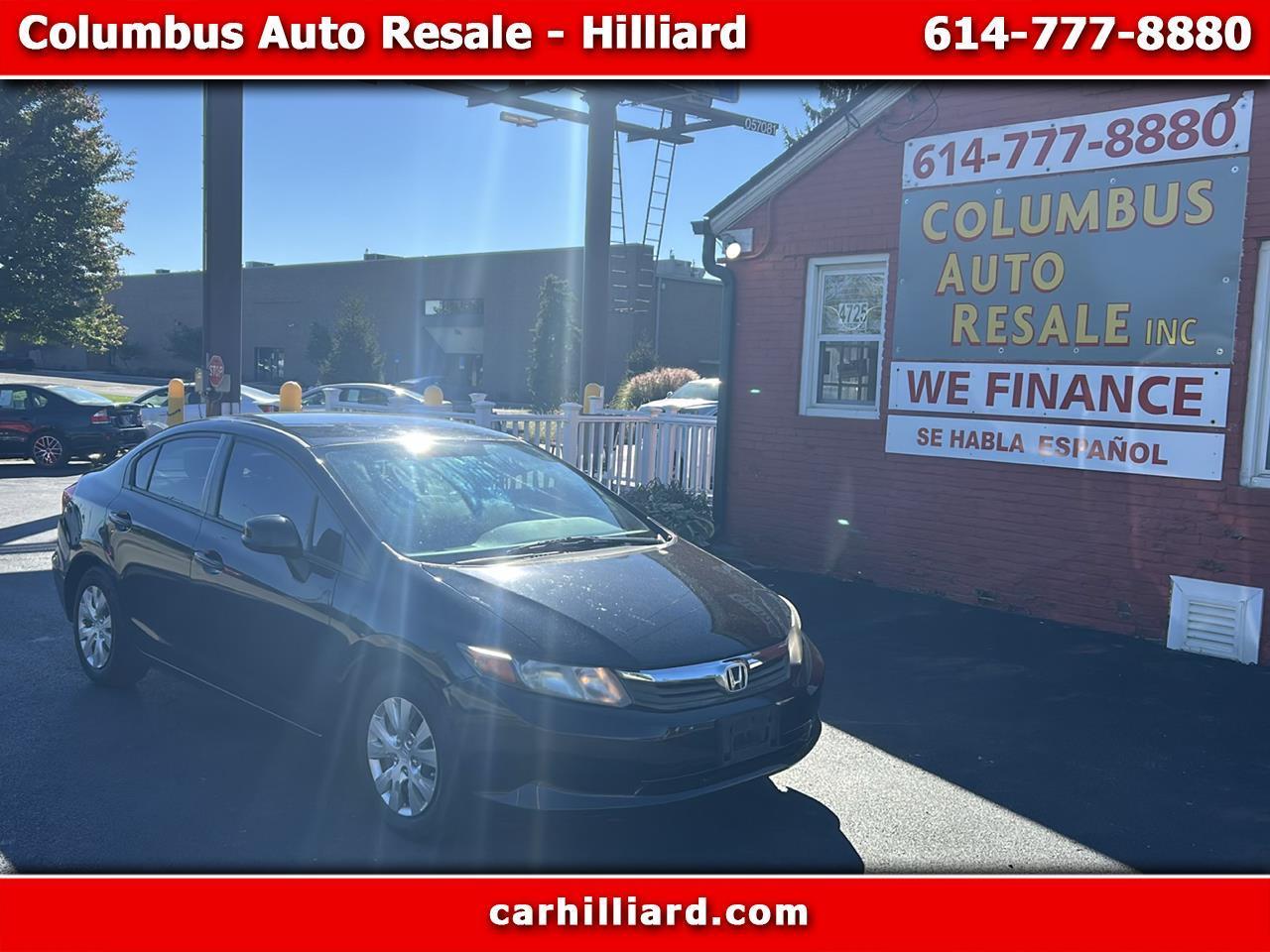 2012 Honda Civic Sdn 4dr Auto LX