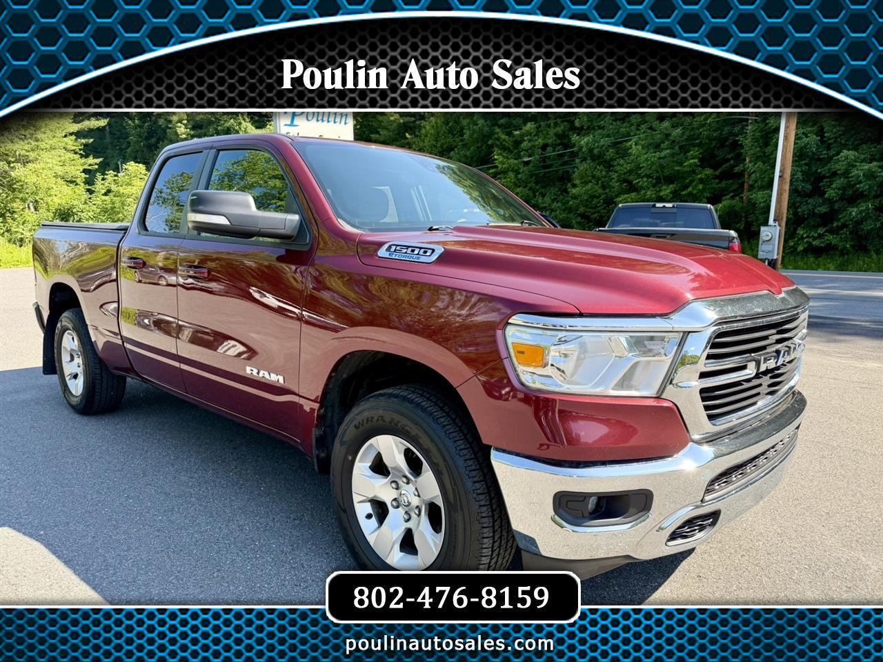 2021 RAM 1500 Big Horn 4x4 Quad Cab 6'4" Box