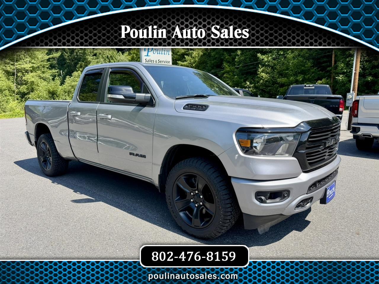 RAM 1500 Big Horn 4x4 Quad Cab 6'4" Box 2021
