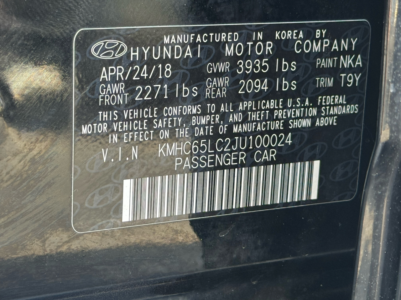 Hyundai Ioniq Hybrid Blue 2018 Hyundai Ioniq Hybrid Blue 2018