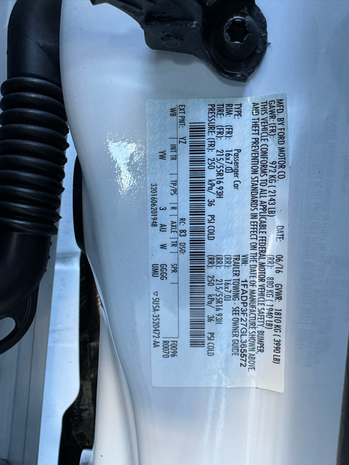 Ford Focus SE Sedan 2016 Ford Focus SE Sedan 2016