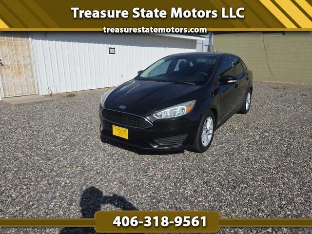 Black 2015 Ford Focus Sedan Front-Wheel Drive Automatic