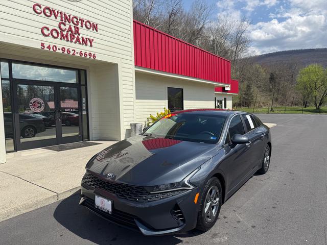 Gray 2021 Kia K5 LXS FWD Sedan Front-Wheel Drive Automatic