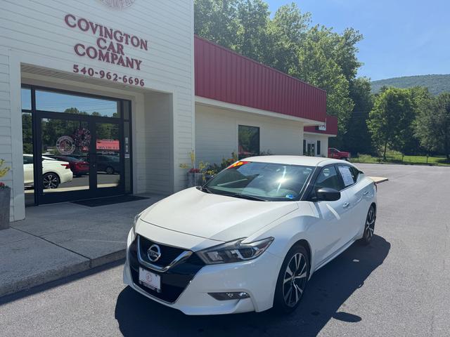 White 2018 Nissan Maxima S FWD Sedan Front-Wheel Drive Automatic
