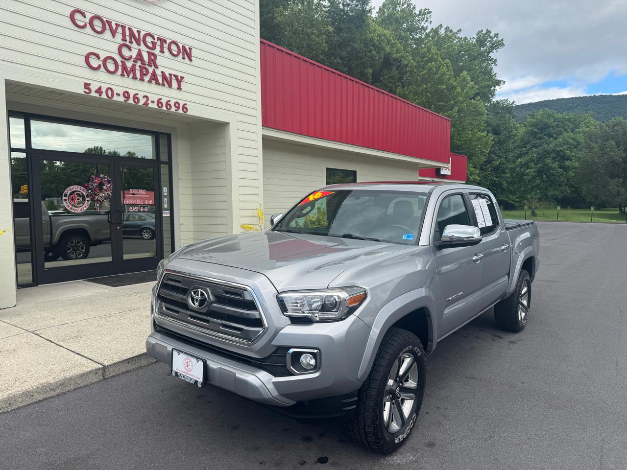 Silver 2016 Toyota Tacoma Pickup Truck Four-Wheel Drive Automatic