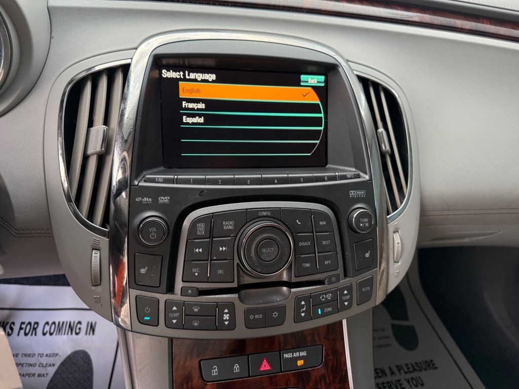 Buick LaCrosse Premium Package 1, w/Leather 2012 Buick LaCrosse Premium Package 1, w/Leather 2012