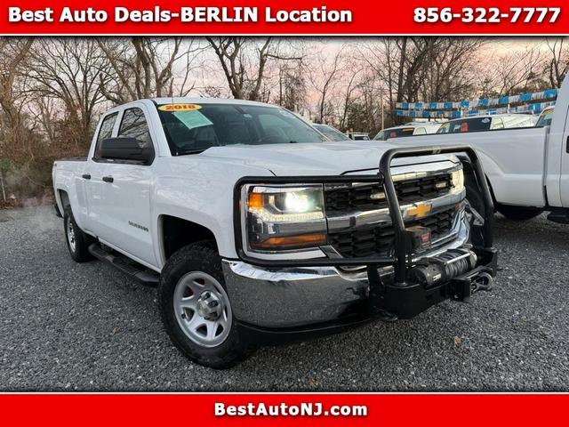 WHI 2018 Chevrolet Silverado 1500 Work Truck Double Cab 4WD Pickup Truck Four-Wheel Drive Automatic
