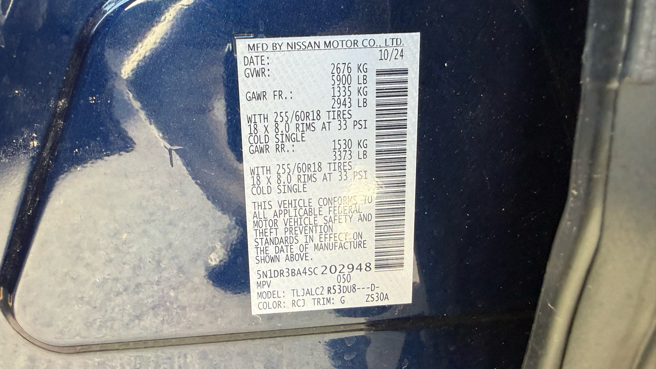 Nissan Pathfinder SV 2025 Nissan Pathfinder SV 2025