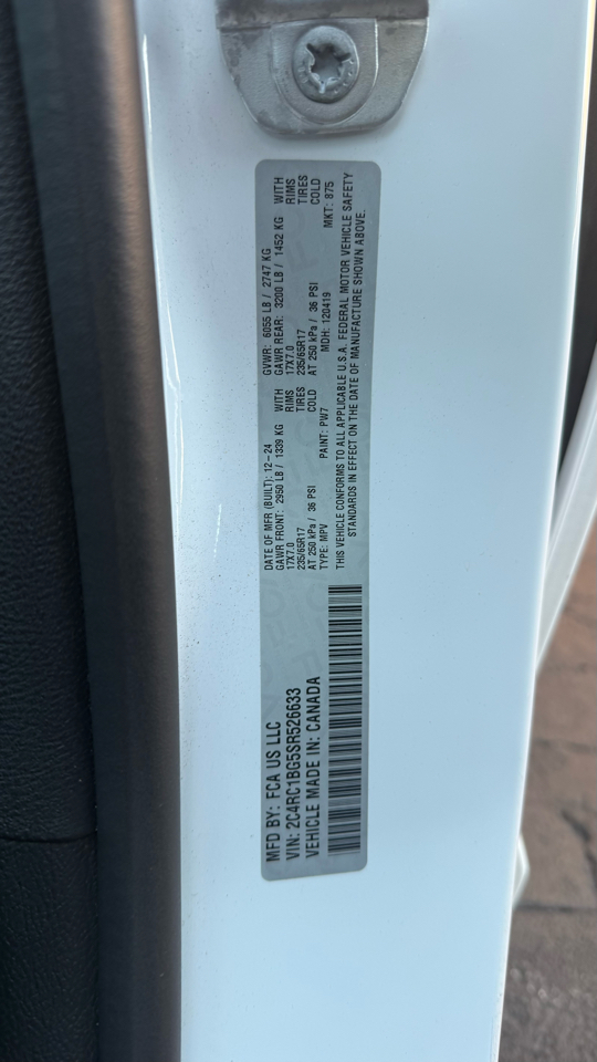 Chrysler Pacifica Select 2025