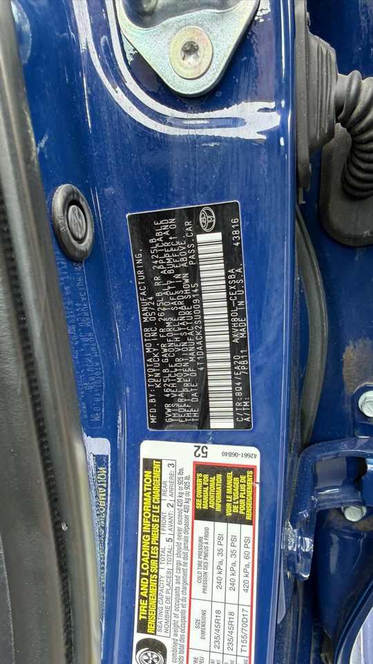 Toyota Camry Hybrid XLE 2025