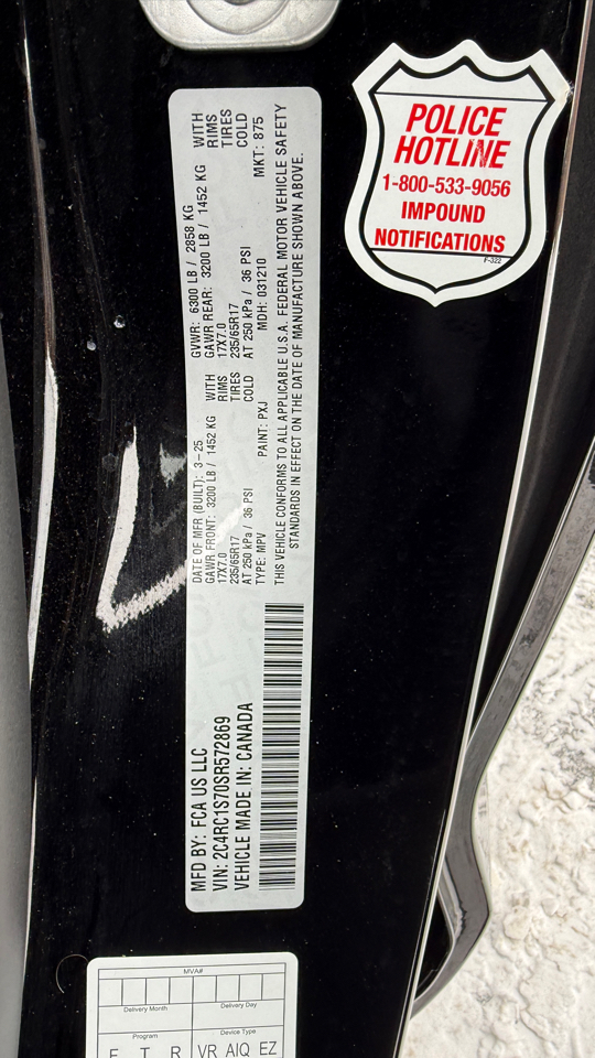 Chrysler Pacifica Hybrid Select 2025