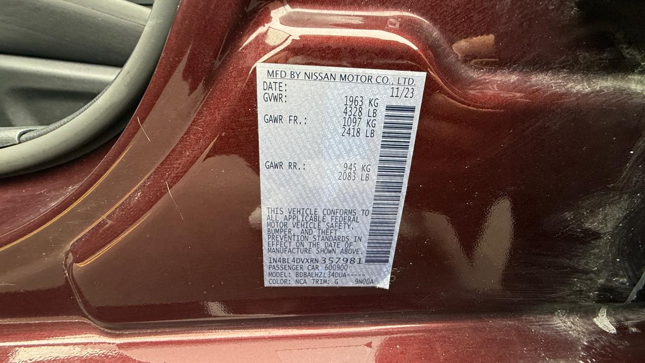 Nissan Altima 2.5 SV 2024