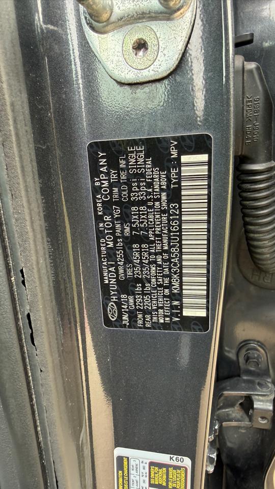 Hyundai Kona Limited w/Lime Accent AWD 2018