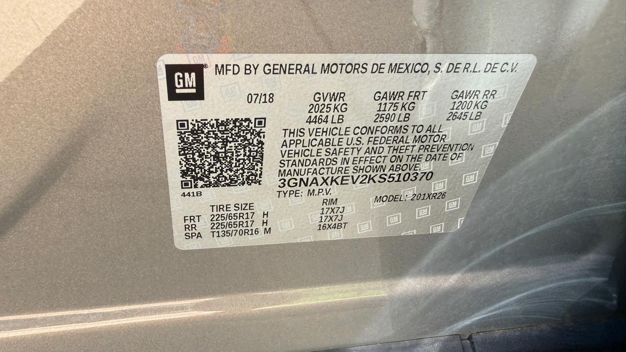 Chevrolet Equinox LT 2WD 2019