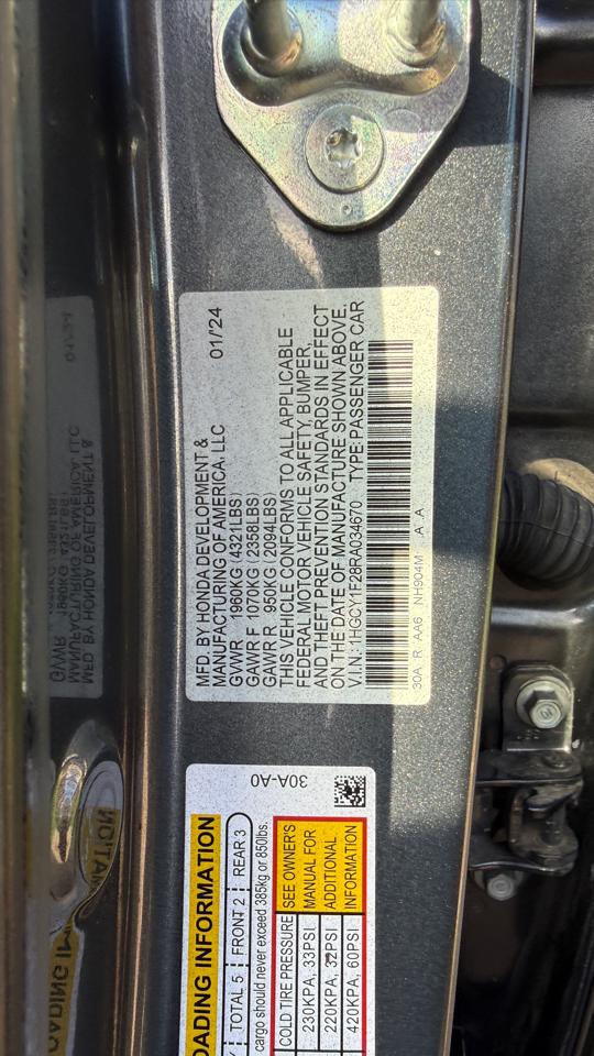 Honda Accord LX 2024