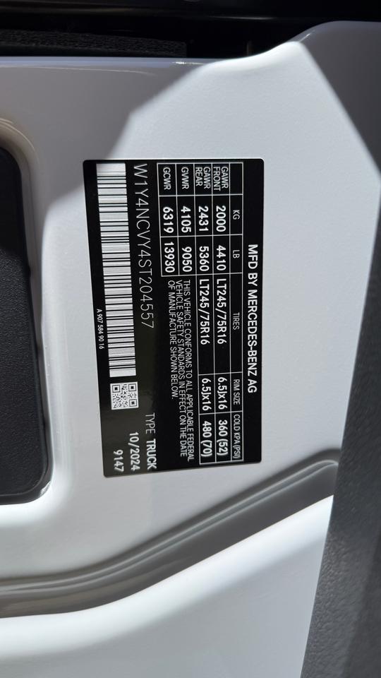 Mercedes-Benz Sprinter 2500 170-in. WB 2025