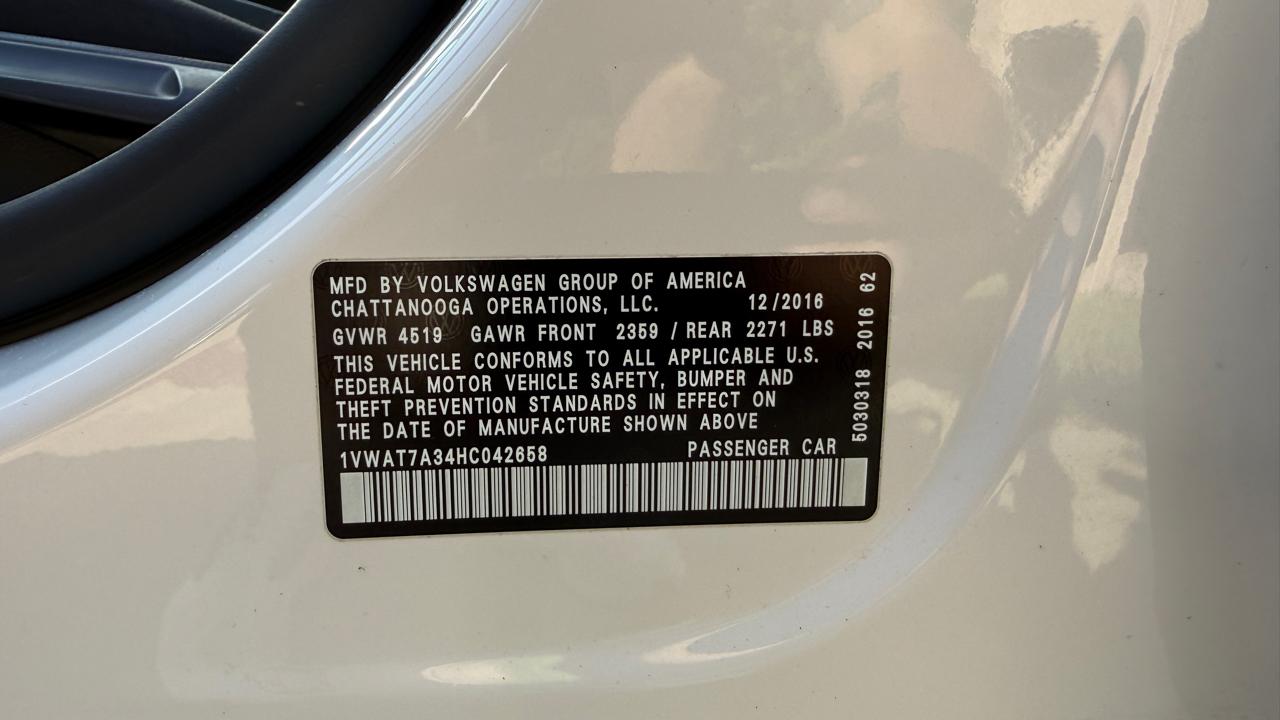 Volkswagen Passat S 6A 2017
