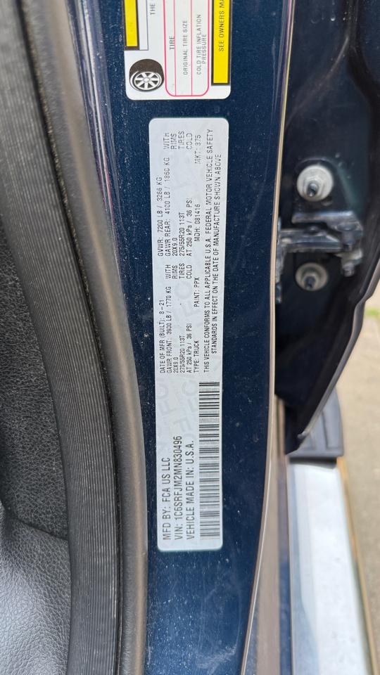 RAM 1500 Laramie Crew Cab SWB 4WD 2021