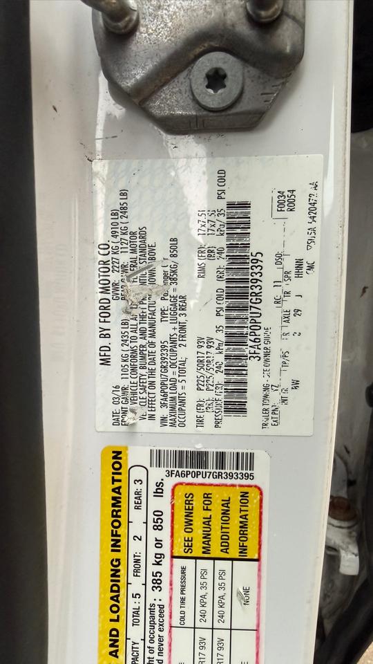 Ford Fusion Energi SE 2016