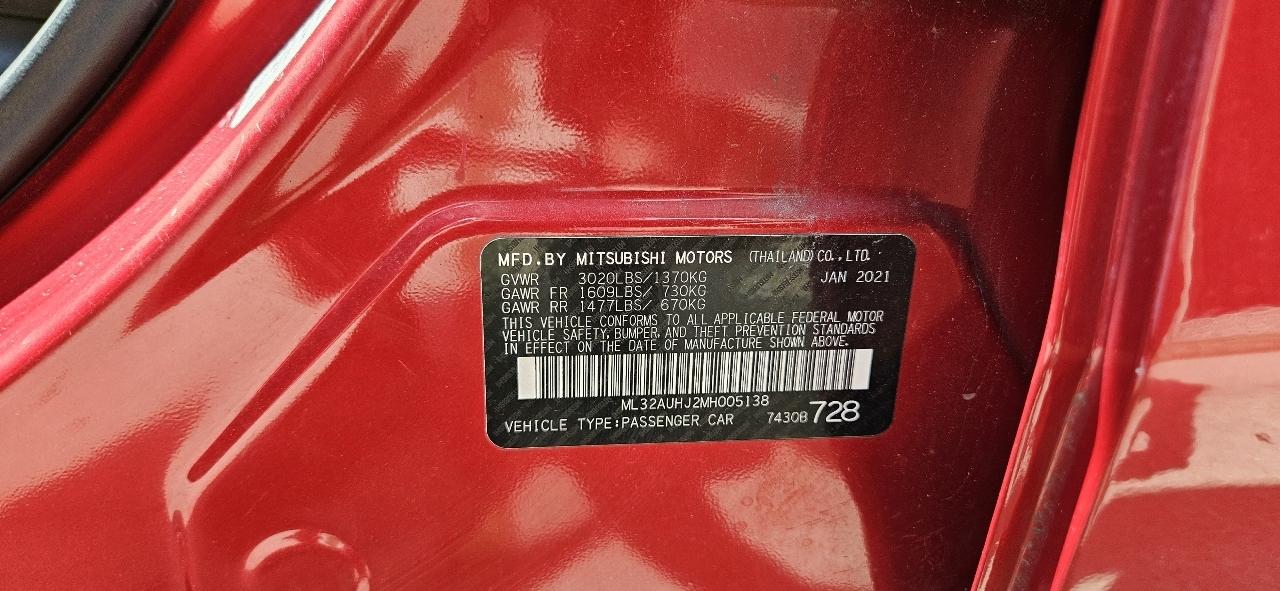 Mitsubishi Mirage ES CVT 2021