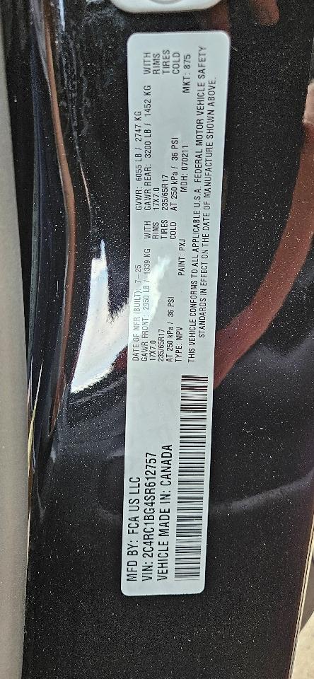 Chrysler Pacifica Select 2025