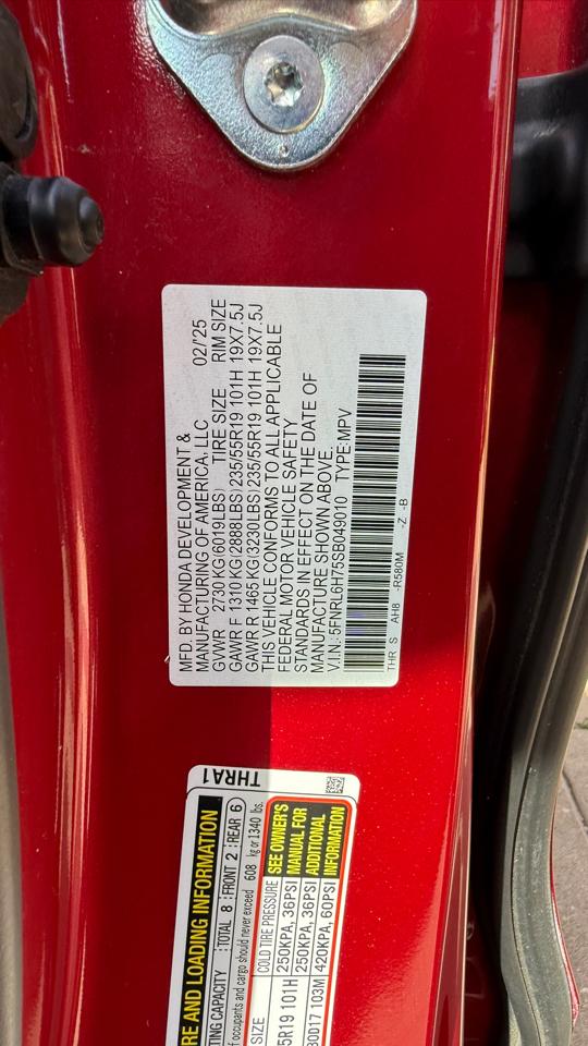 Honda Odyssey Sport-L 2025