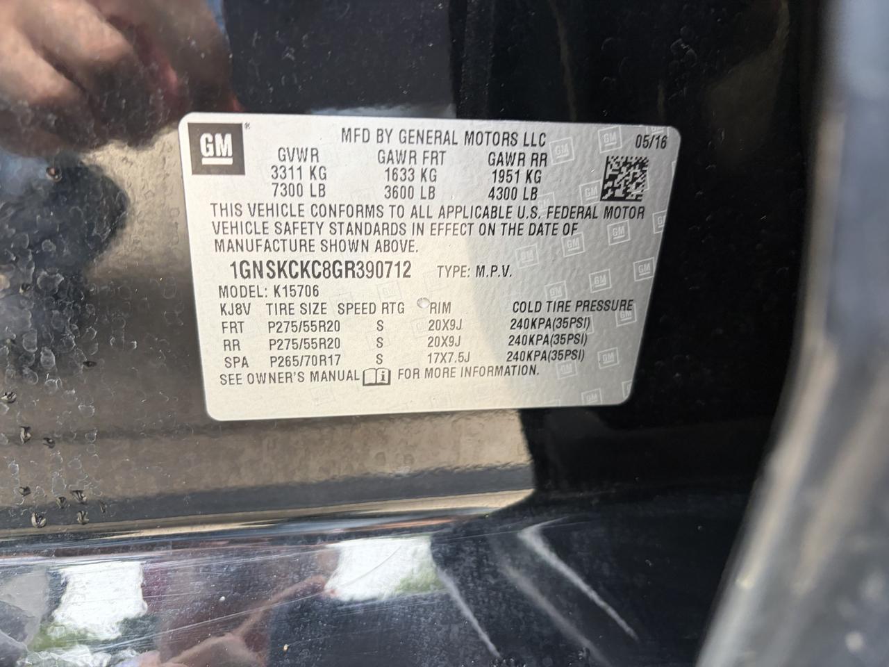 Chevrolet Tahoe LTZ 4WD 2016