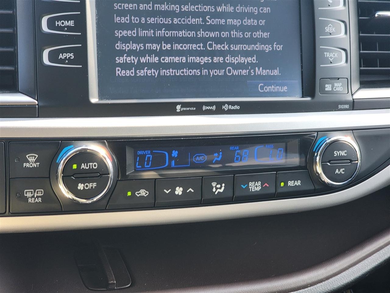 Toyota Highlander XLE AWD V6 2019