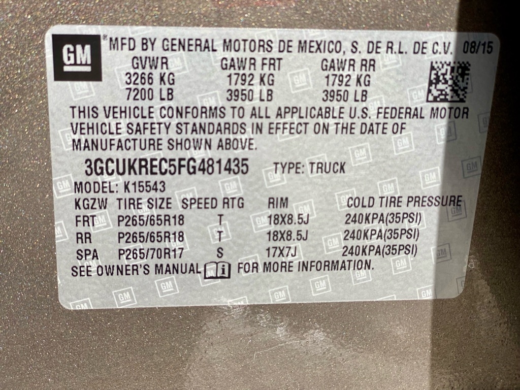 Chevrolet Silverado 1500  2015