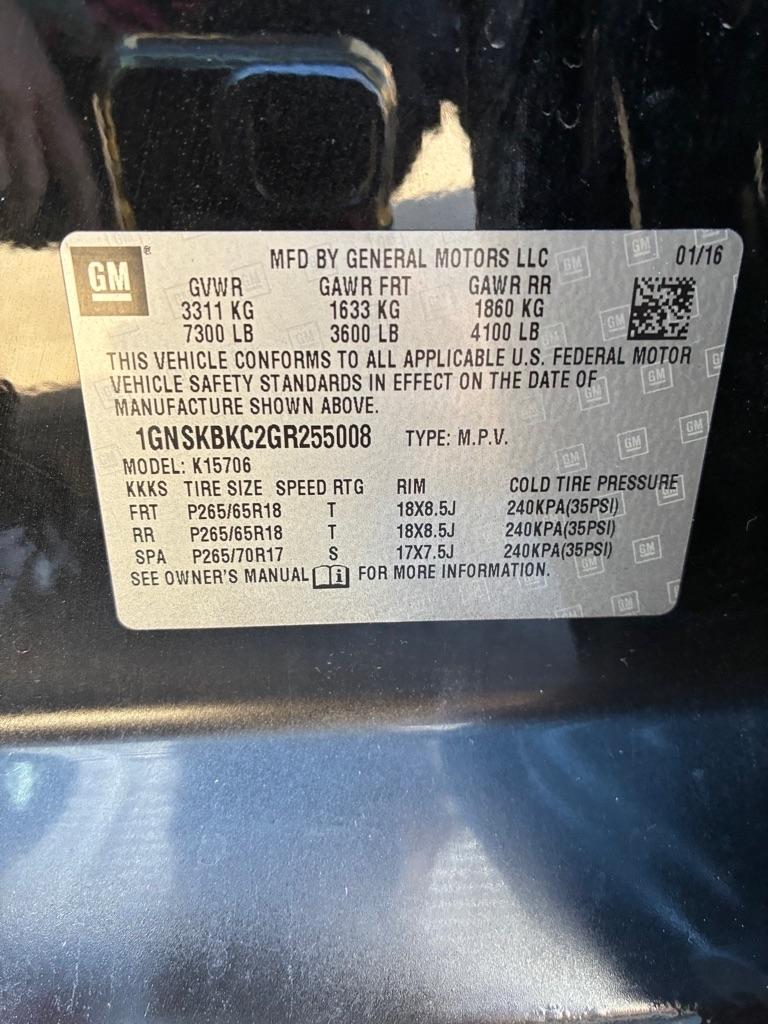Chevrolet Tahoe  2016