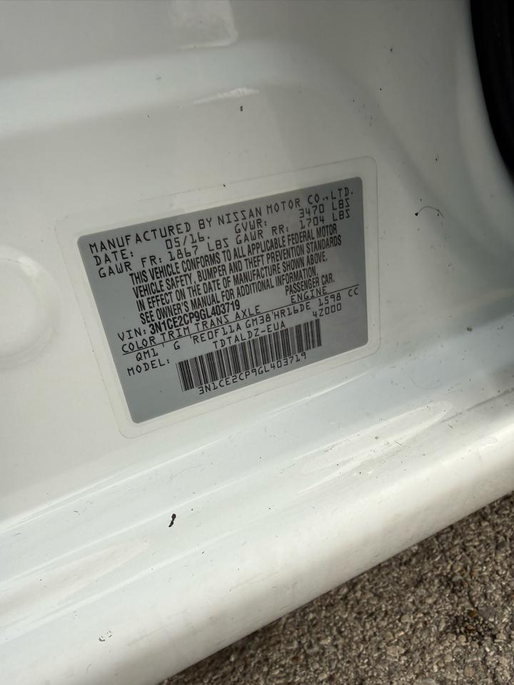 Nissan Versa Note S 2016