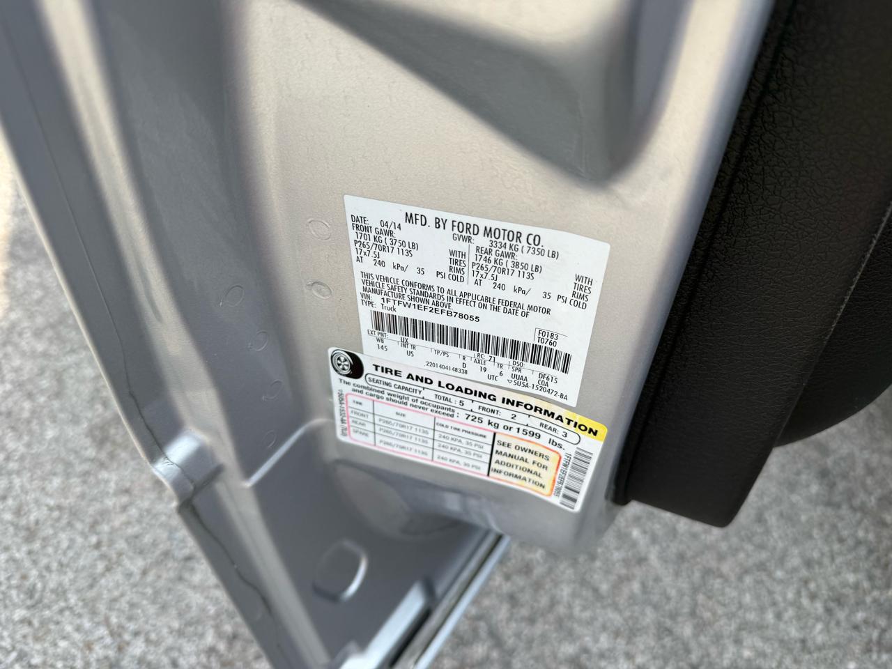 Ford F-150 XLT SuperCrew 5.5-ft. Bed 4WD 2014