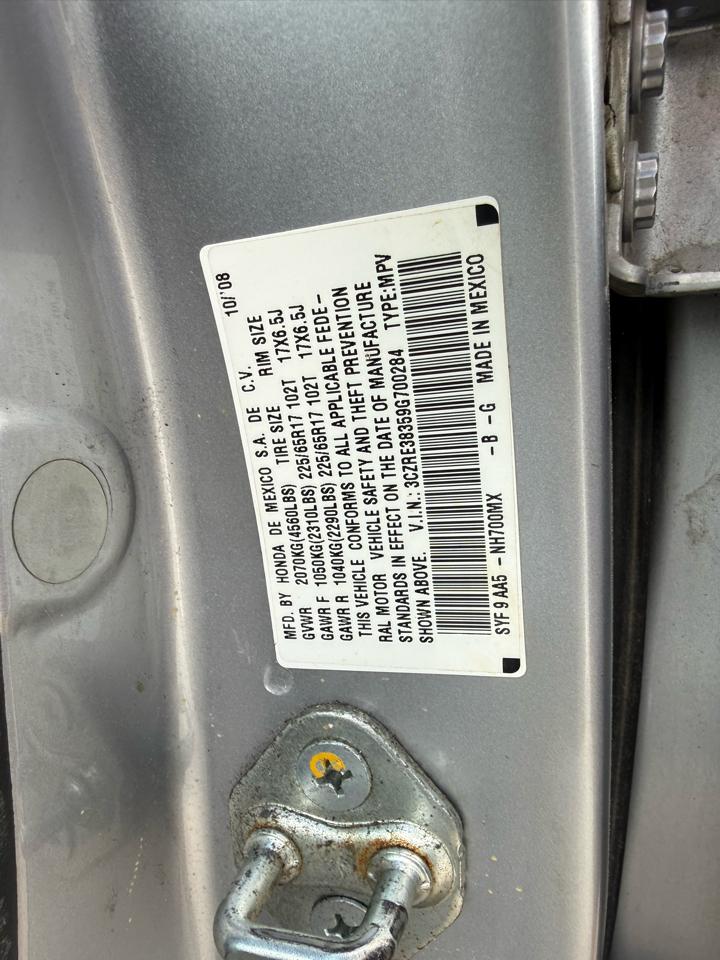 Honda CR-V LX 2WD 5-Speed AT 2009