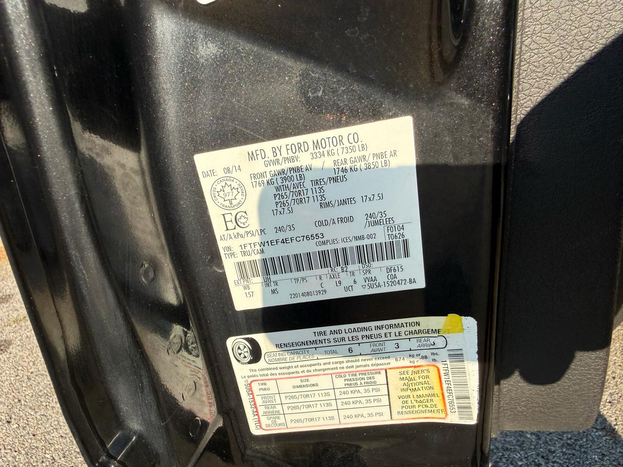 Ford F-150 XLT 4x4 SuperCrew 2014