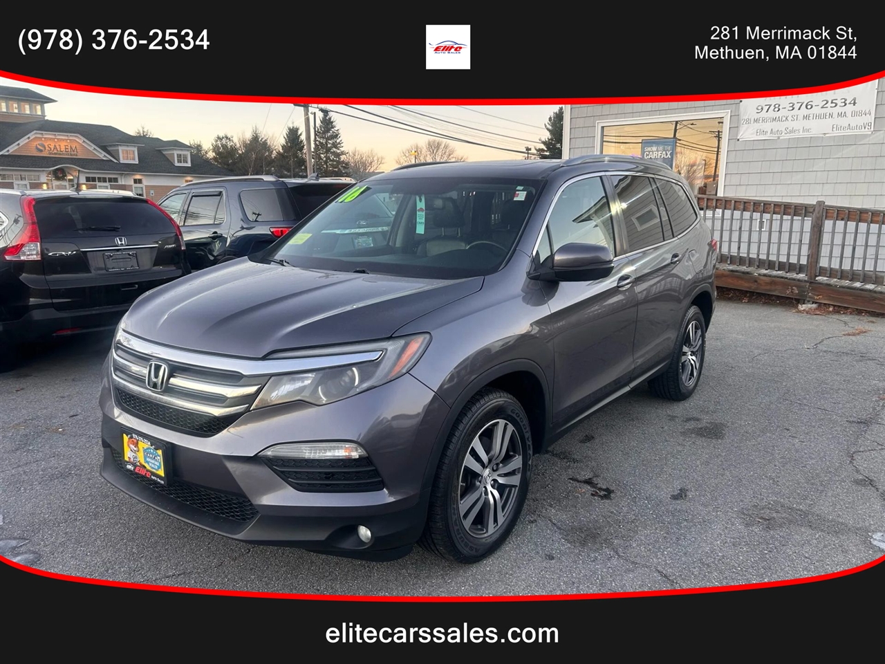 2016 Honda Pilot EX-L Sport Utility 4D