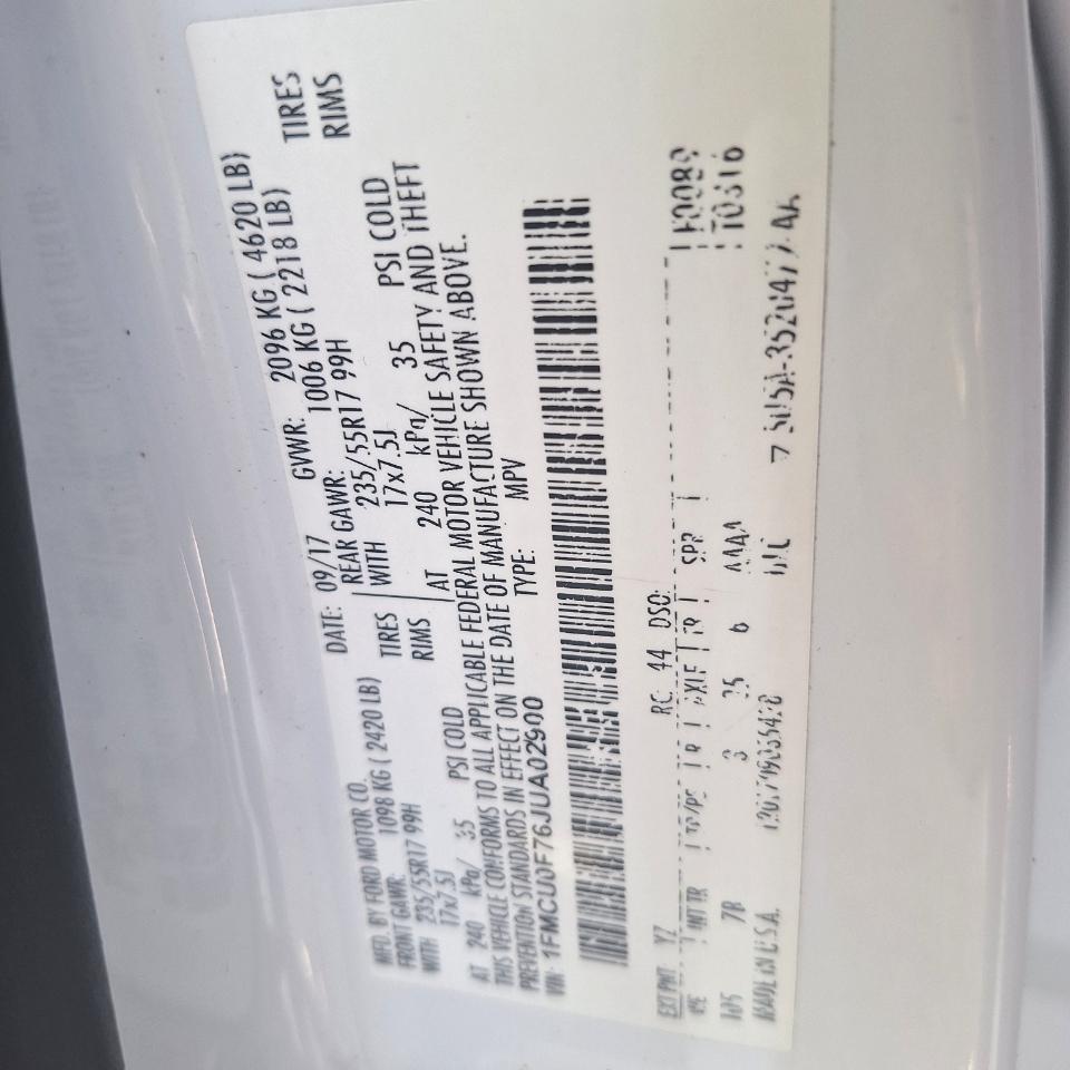 Ford Escape S FWD 2018
