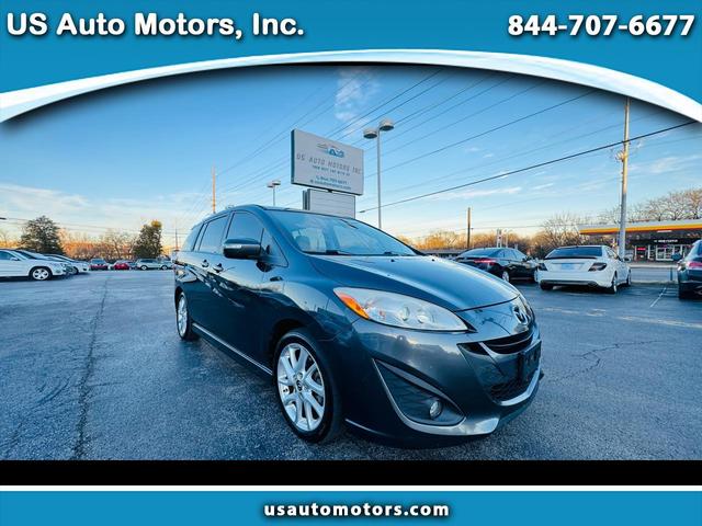 Gray 2015 Mazda MAZDA5 Touring Minivan Front-Wheel Drive Automatic