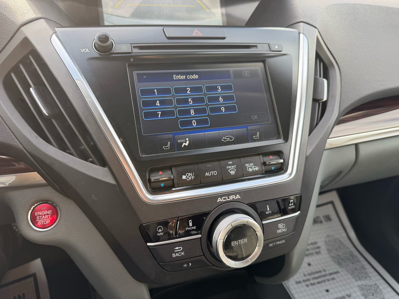 Acura MDX 6-Spd AT w/Tech Package 2014