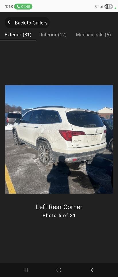 Honda Pilot Elite 4WD 2017