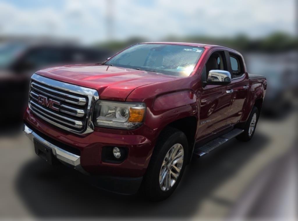 Red 2017 GMC Canyon Pickup Truck Four-Wheel Drive Automatic